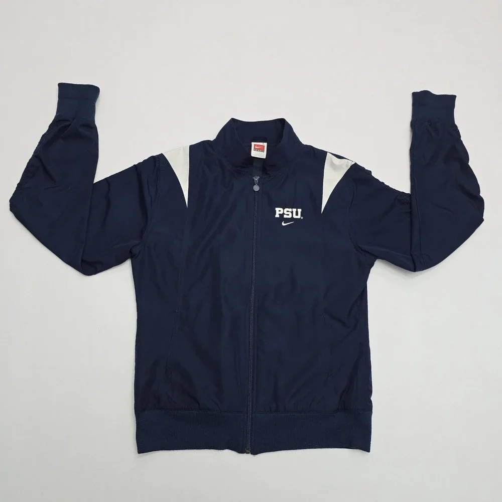 Nike Team PSU Penn State Nittany Lions Track Jacket Navy Blue Youth Large 12-14